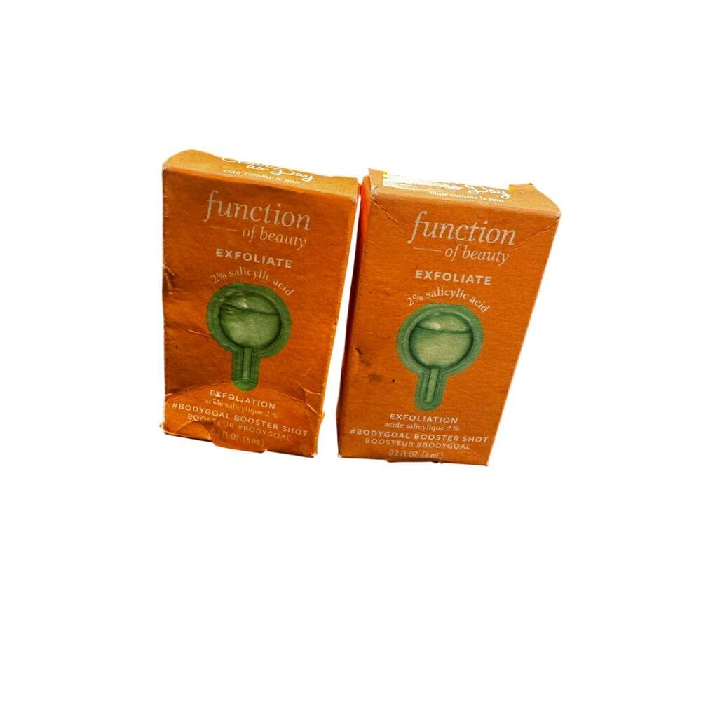 NWT Set of function of beauty exfoliation booster shots